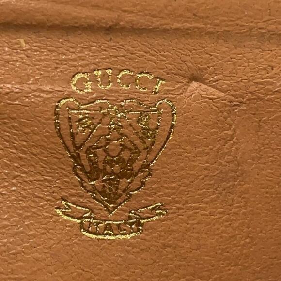 Gucci Vintage Mini Brown Leather GG Clasp lock Purse Coin Case - Picture 8 of 16